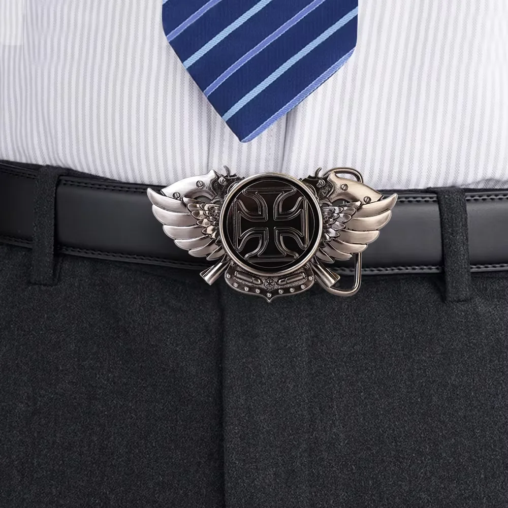 เข็มขัดวินเทจปรับหัวเข็มขัดโลหะเข็มขัดแฟชั่นสําหรับผู้ชาย Punk Western คาวบอยสายรัดเอวสไตล์หัวเข็มขัด