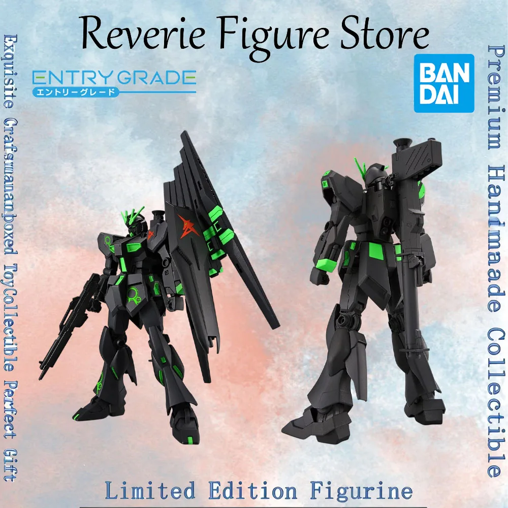 Genuine Bandai Entry Grade Mobile Suit Gundam Char's Counterattack Rx 93 Gundam Neon Green Assembled Model