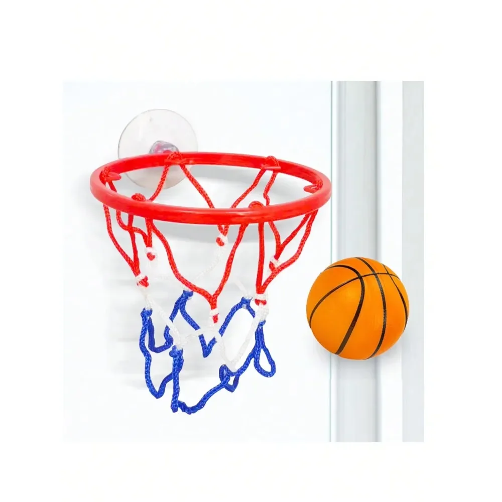 Small Basketball Set Coordinated Wrist Solid Rubber Elastic Ball Children's Exercise Shooting Table Game