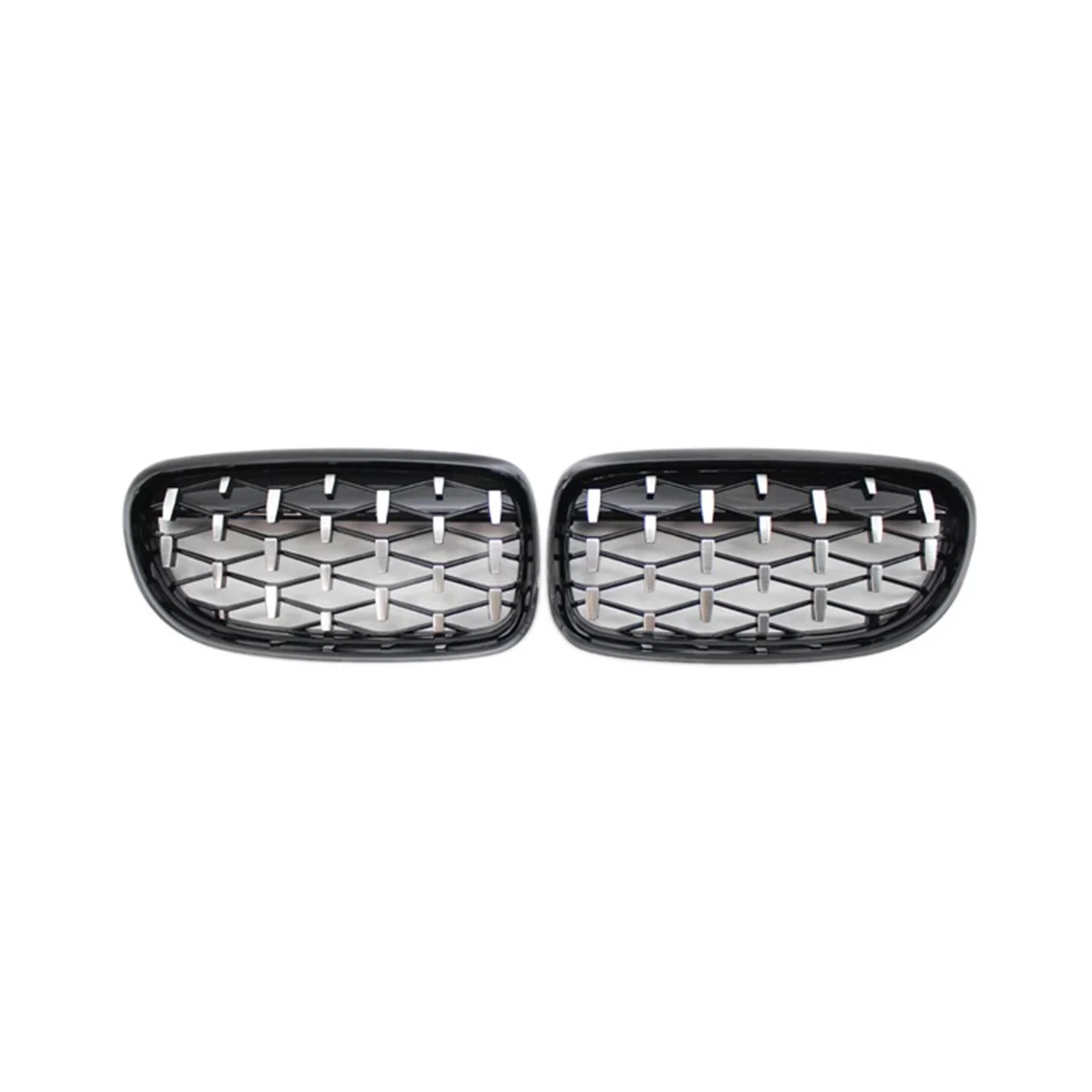 Car Front Bumper Diamond Grille Chrome Kidney Grills for BMW 3 Series E90 E91 4 Doors LCI Facelift 2009-2012