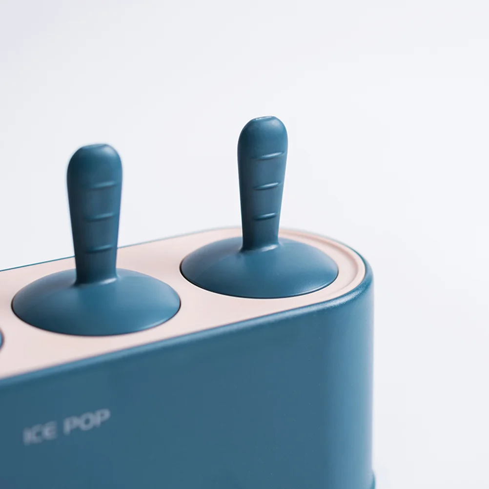 

1Pcs Ice Cream Mold Dark Blue Household Popsicles Maker Multi-Grid Design Easy Demold Refrigerator Safe Kitchen Ice Cube