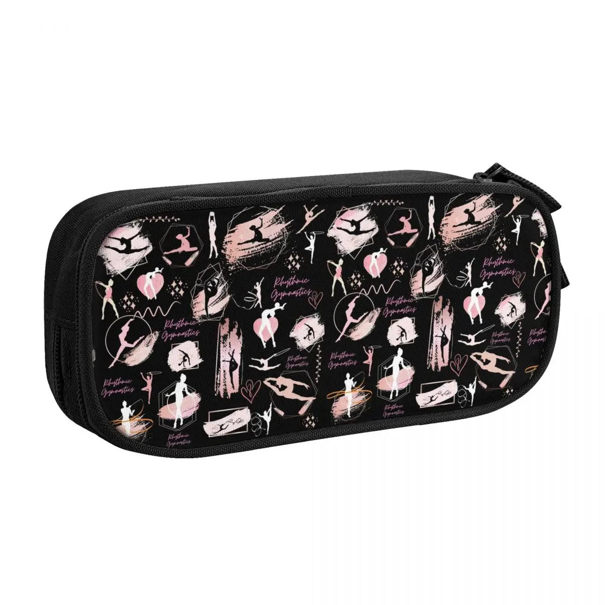 Imagem -02 - Ginástica Rítmica Dança Lápis Cases Grande Capacidade Lápis Pouch Personalizado Bonito Estudantes Papelaria Menina e Menino