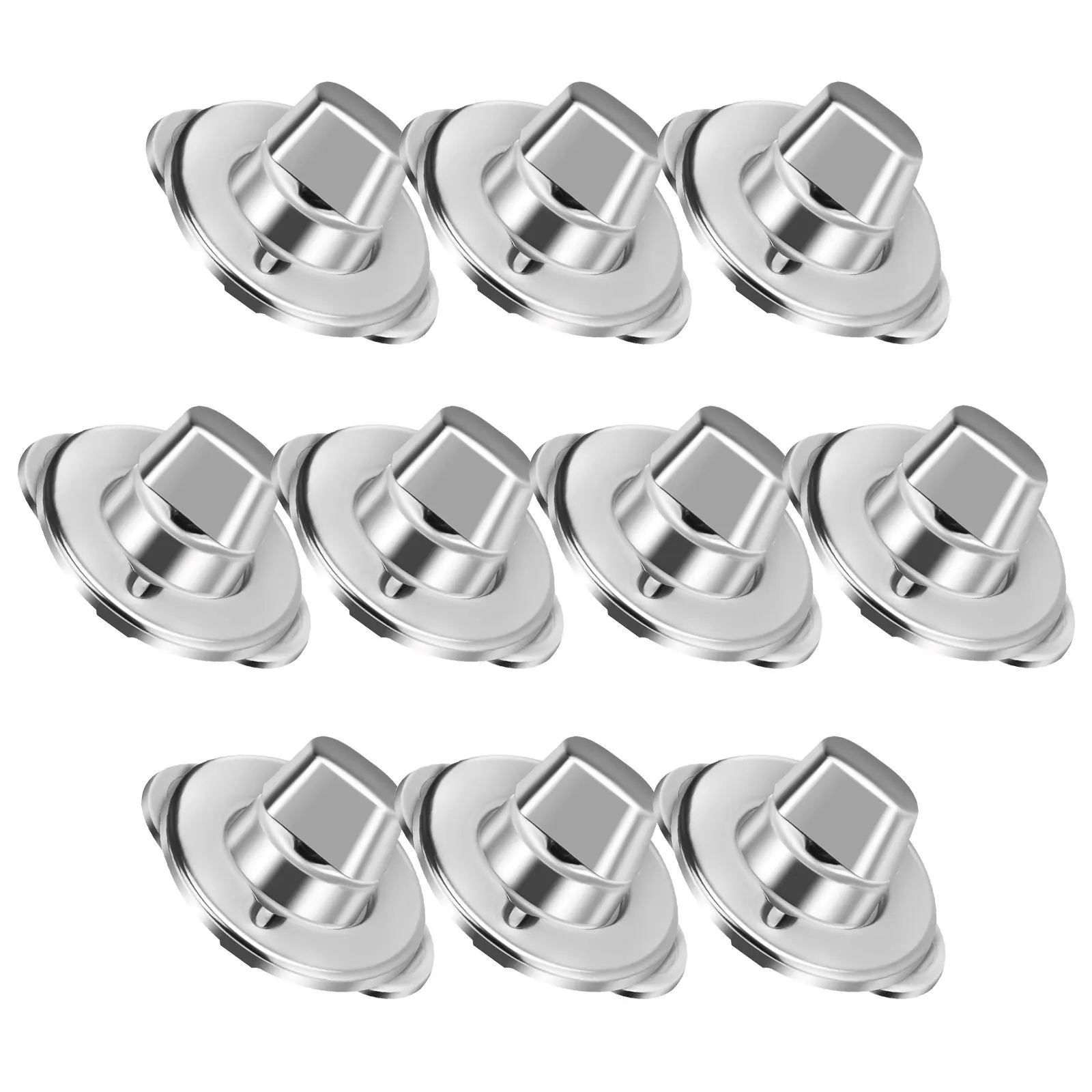 

10Sets Metal Snap Fasteners Turn Button Eyelet Stud Canvas Lock Fastener Mounting Screws Marine Fastener for Boats Sailboats Rvs