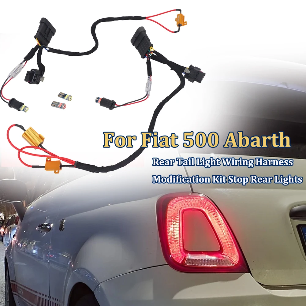 Kabelbaummodifikation zur Deaktivierung der Rücklichter für Fiat 500 Abarth Restyling – Detail 1