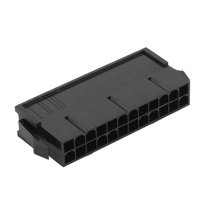 20PCS/1LOT 4.2Mm Black 24P 24PIN Female For PC Computer ATX Motherboard Power Connector Plastic Shell Housing