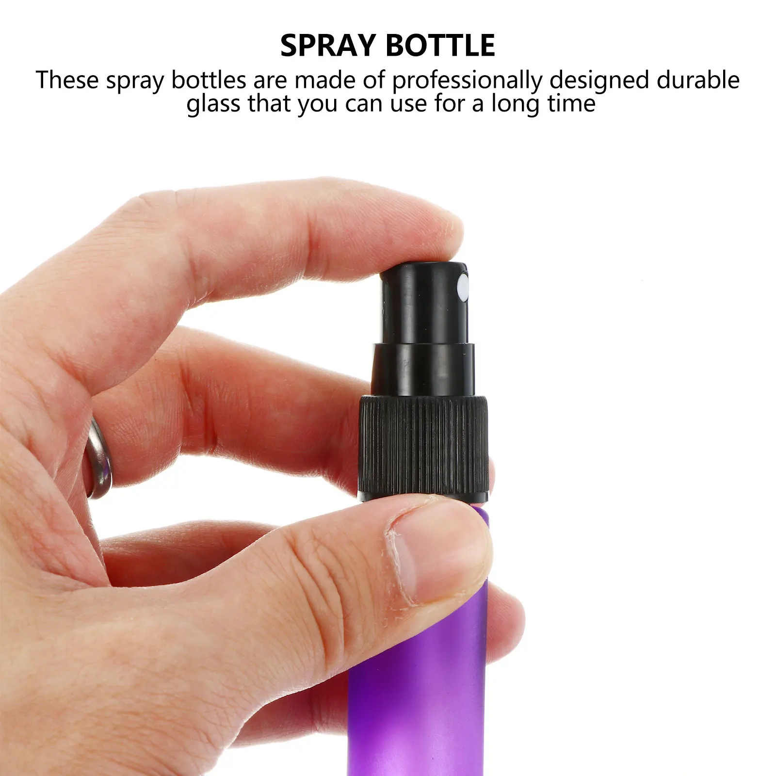 

1Set Roller Bottles Essential Oil Frosted Glass Reusable Durable for Perfume Storage Travel Portable Fashion