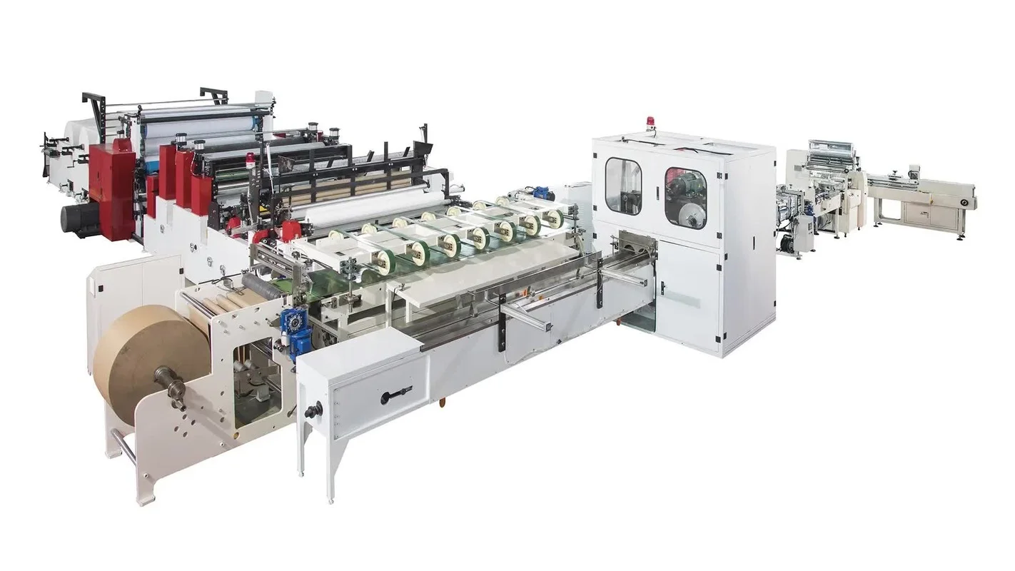 Automatic Manufacturing Roll Toilet Tissue Paper Product Embossing Processing Making Machine