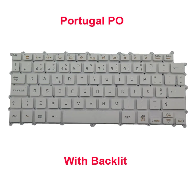 Backlit PO Keyboard For LG 13Z980 13ZD980 LG13Z98 SG-B0200-2PA SN3871BU AEW73969818 SG-91030-2PA SN3871BL1 AEW73969808 Portugal