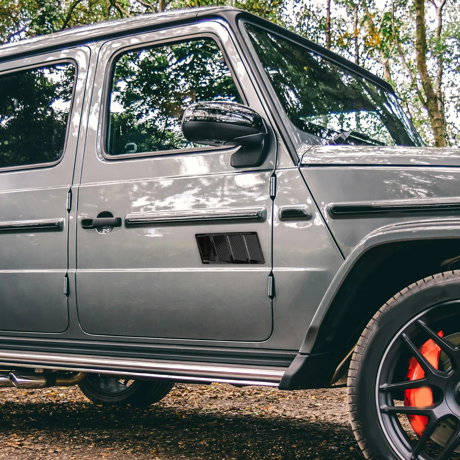 

2pcs Universal Car Vents Engine Scoop Cover Shark Gill Design Durable Abs Auto Hood Vent Trim For All Car Models Engine Hood Air