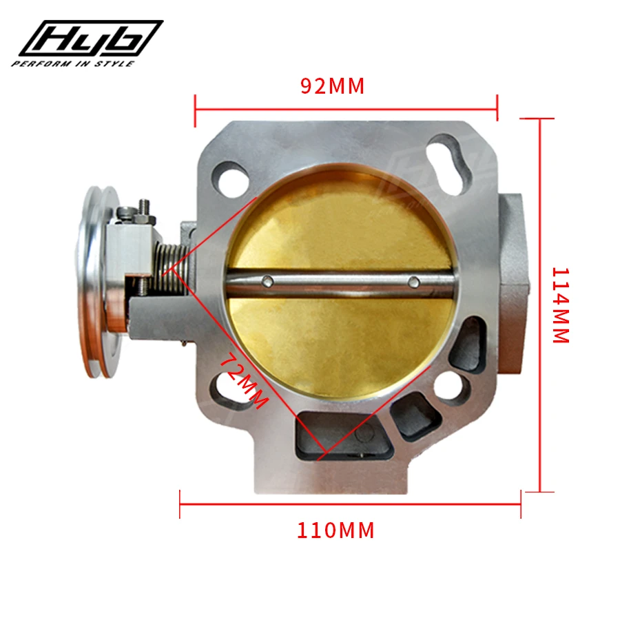 JDM Racing Sports Car 72mm Throttle Body for K-Series K20 K24 RBC/RRC/PRB/PRC