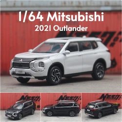 1/64 Mitsubishi Outlander SUV Sport Miniature Model 1:64 Diecast Metal Toy Car Vehicle Display Collection Free Wheels Gift Boys