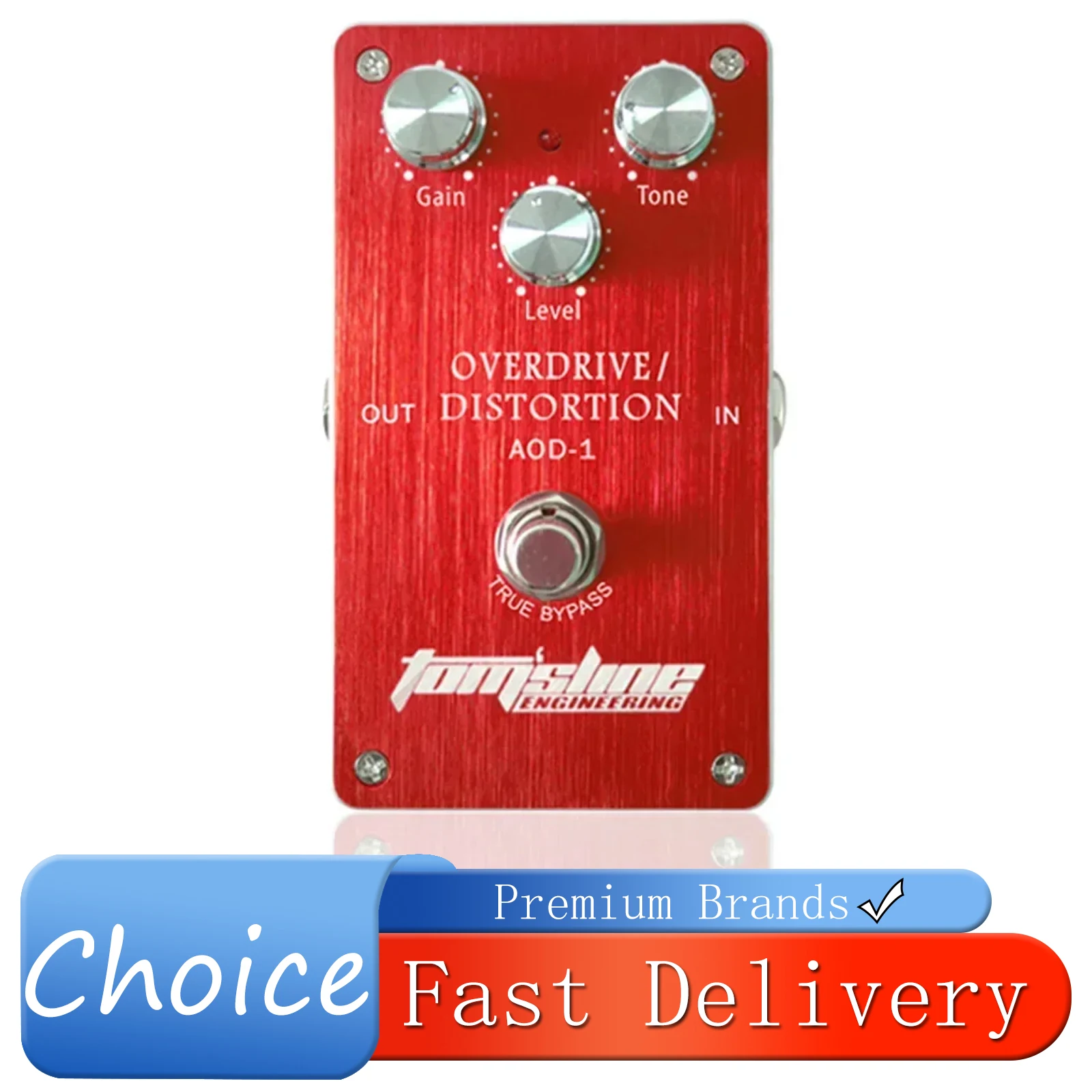 

AROMA Overdrive Distortion Electric Guitar Effect Pedal True Bypass Pedal Aluminum Alloy Housing AOD-1 Guitar Accessories Parts