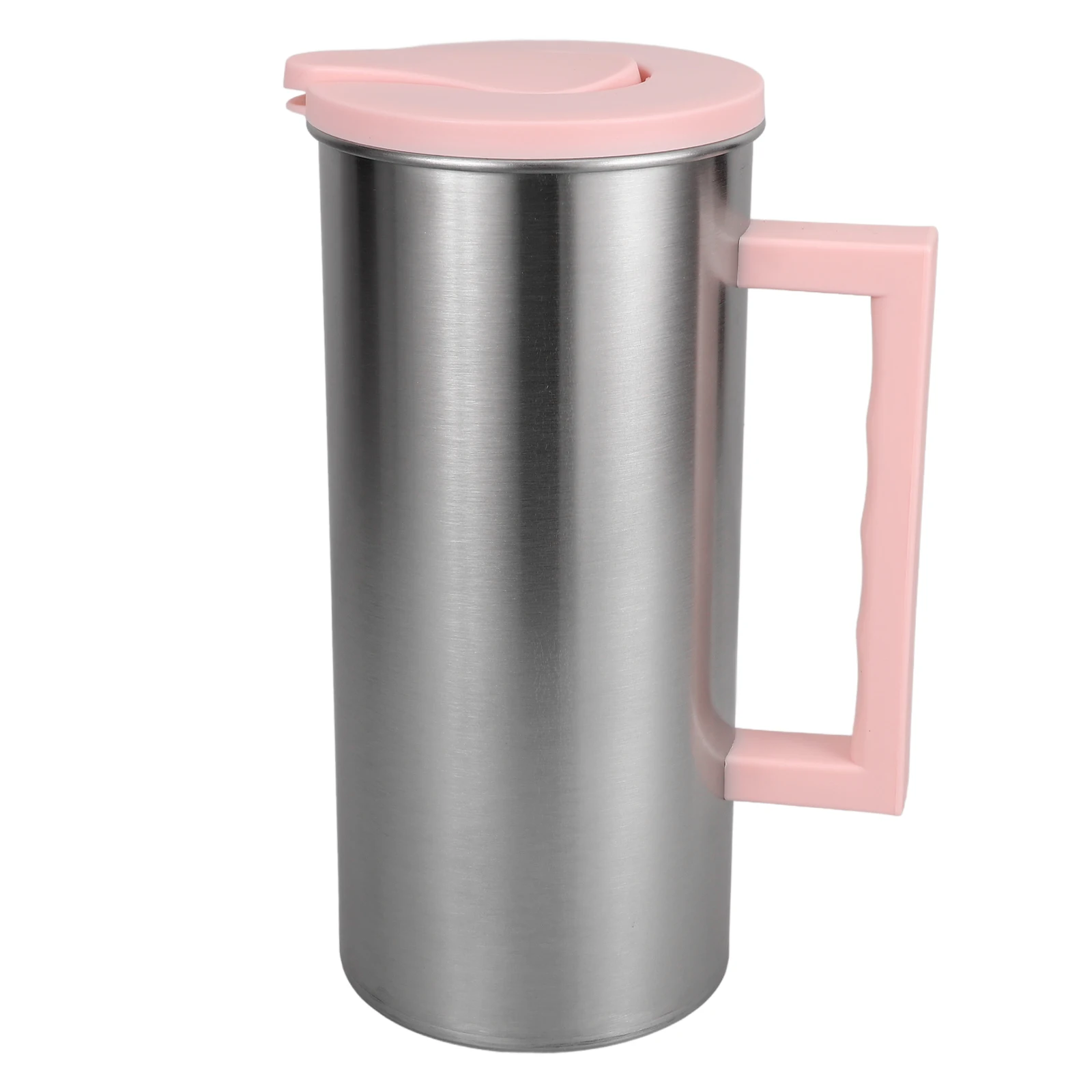 

Stainless Steel Cold Water Pitcher Leak-Proof Lid Large Capacity Beverage Jug For Drinks Tea Juice Coffee Kitchen Bar Use