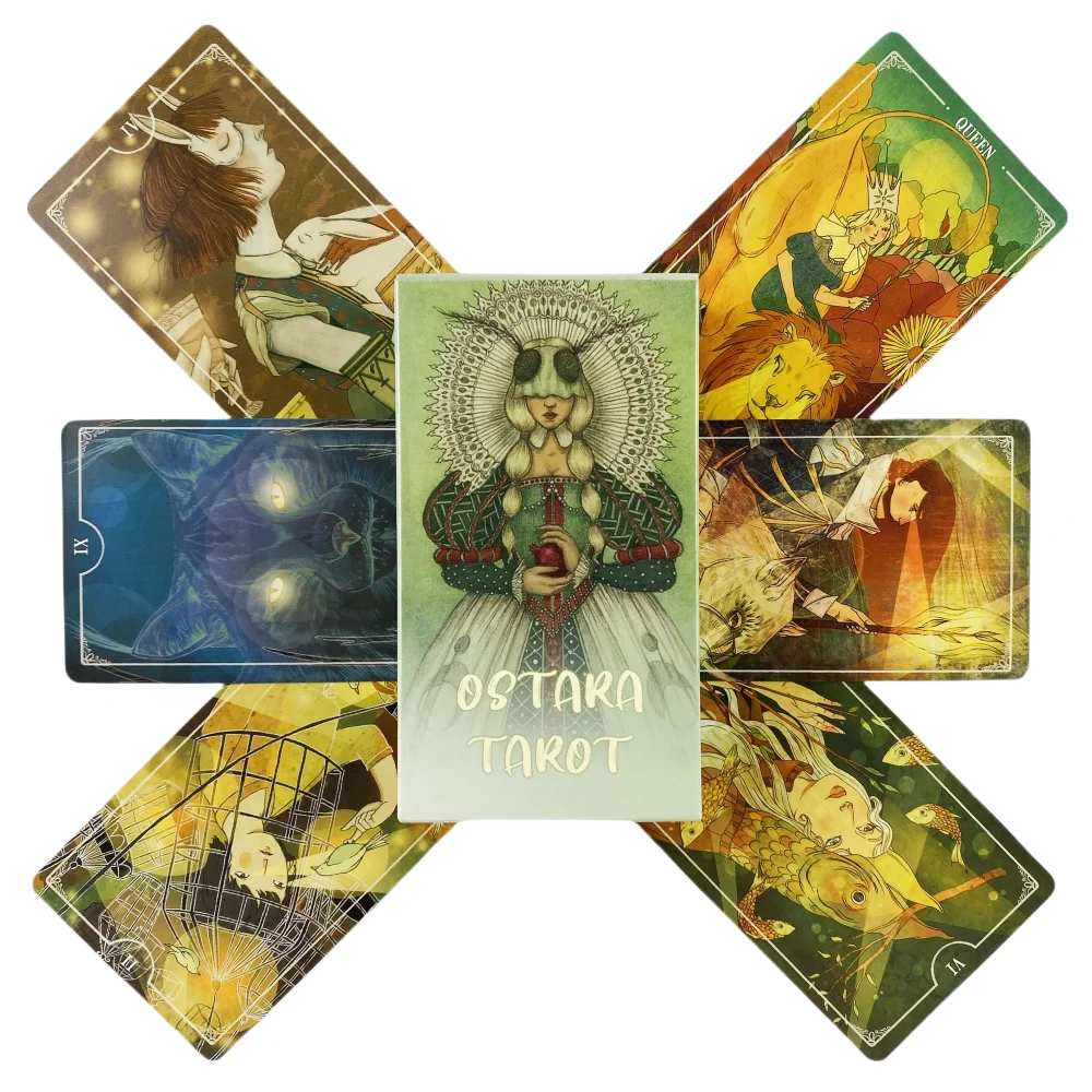 Tarocchi Ostara A 78 Oracle English Visions divinazione Edition Borad Playing Games