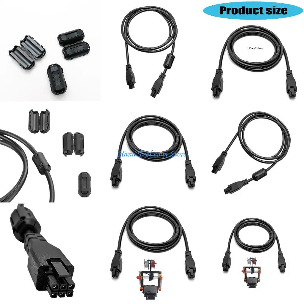 

H37F Industrial Hub Extension Wire 6Pin Male Connector Printing Extension Cable with Connector For P1P P1S X1C