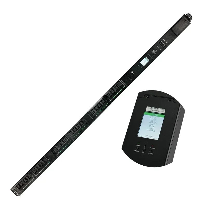 

Hot SalesT21 New Machine Vertical OU 12 Way C19 Socket PDU 3-phase 63A Intelligent PDU Distribution Unit