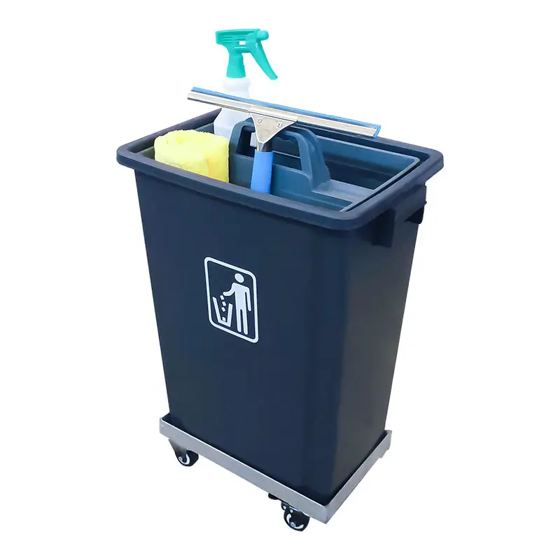 

Multifunctional dining bucket removable wheeled cleaning cart table turning artifact
