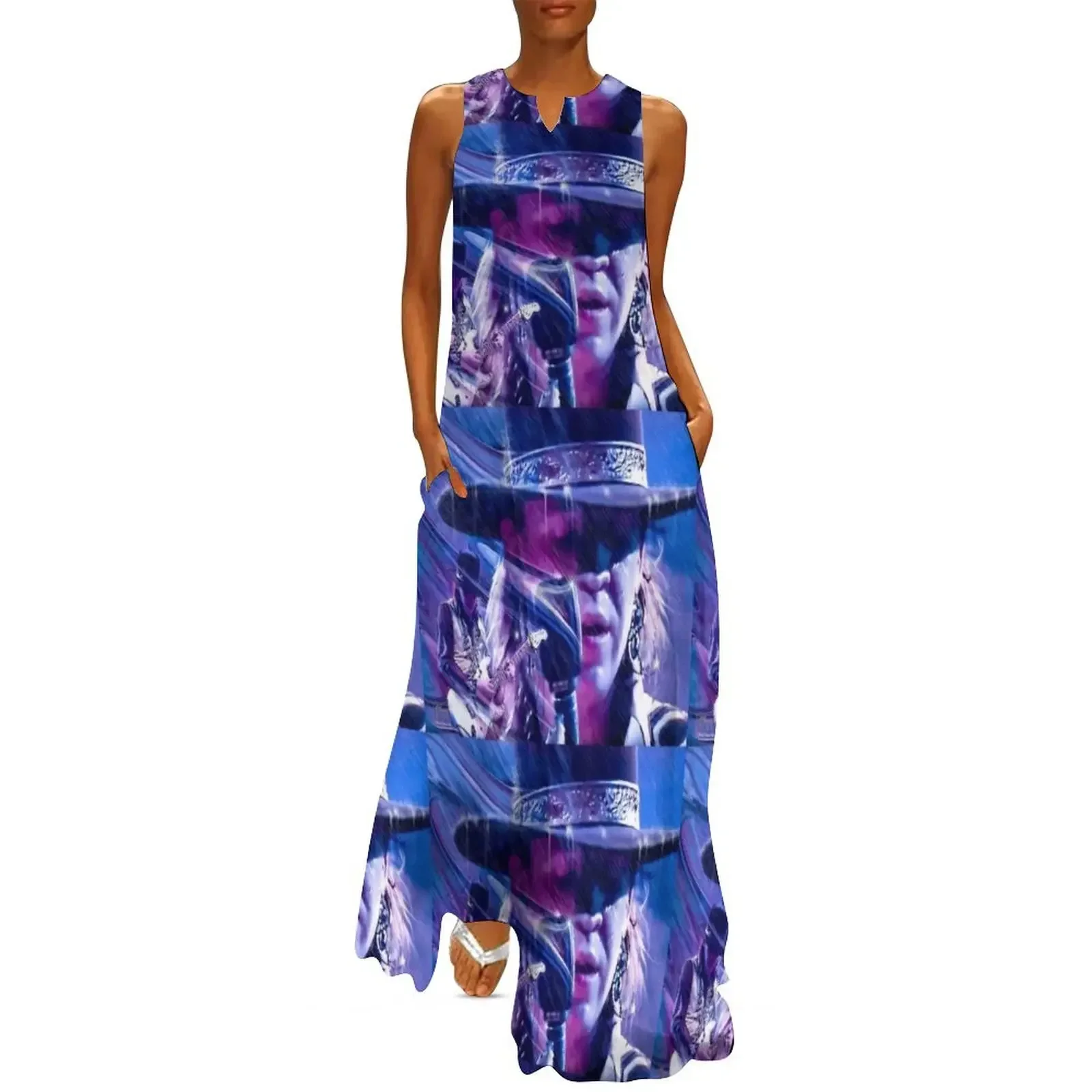 

Stevie Ray Vaughan - Couldn't Stand the Weather Long Dress purple dress Female clothing beach dresses luxury dresses Dress