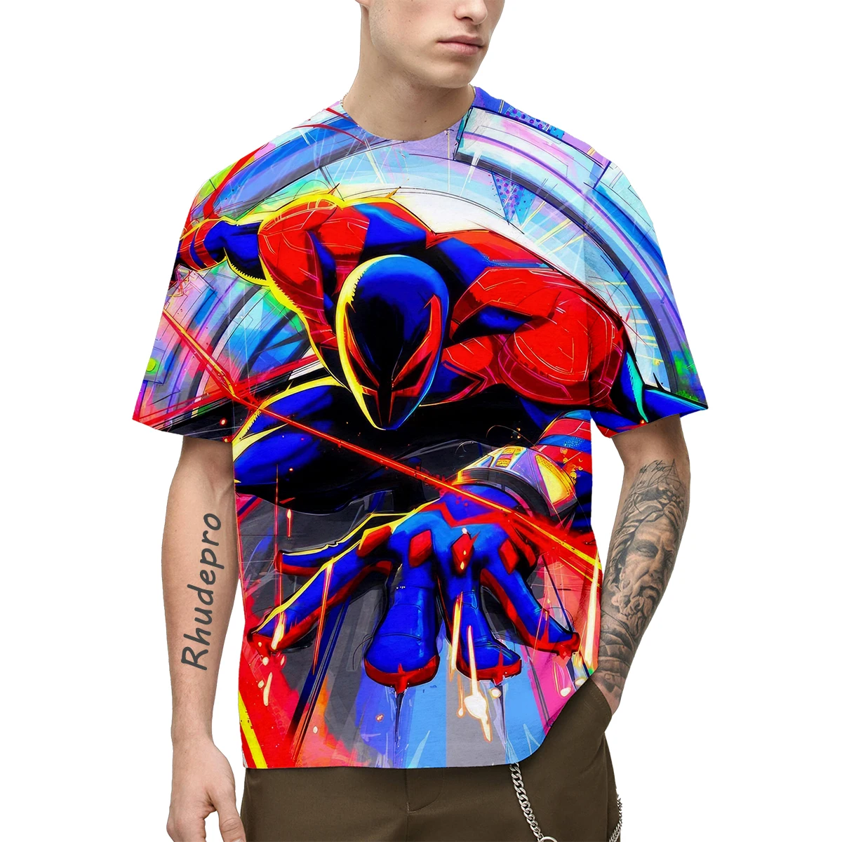 Miniso T-Shirts Deadpool Loki Cartoon Anime 3D Print Streetwear Men Women Casual Fashion Oversized Shirt Kids Boys Girl Tees Top