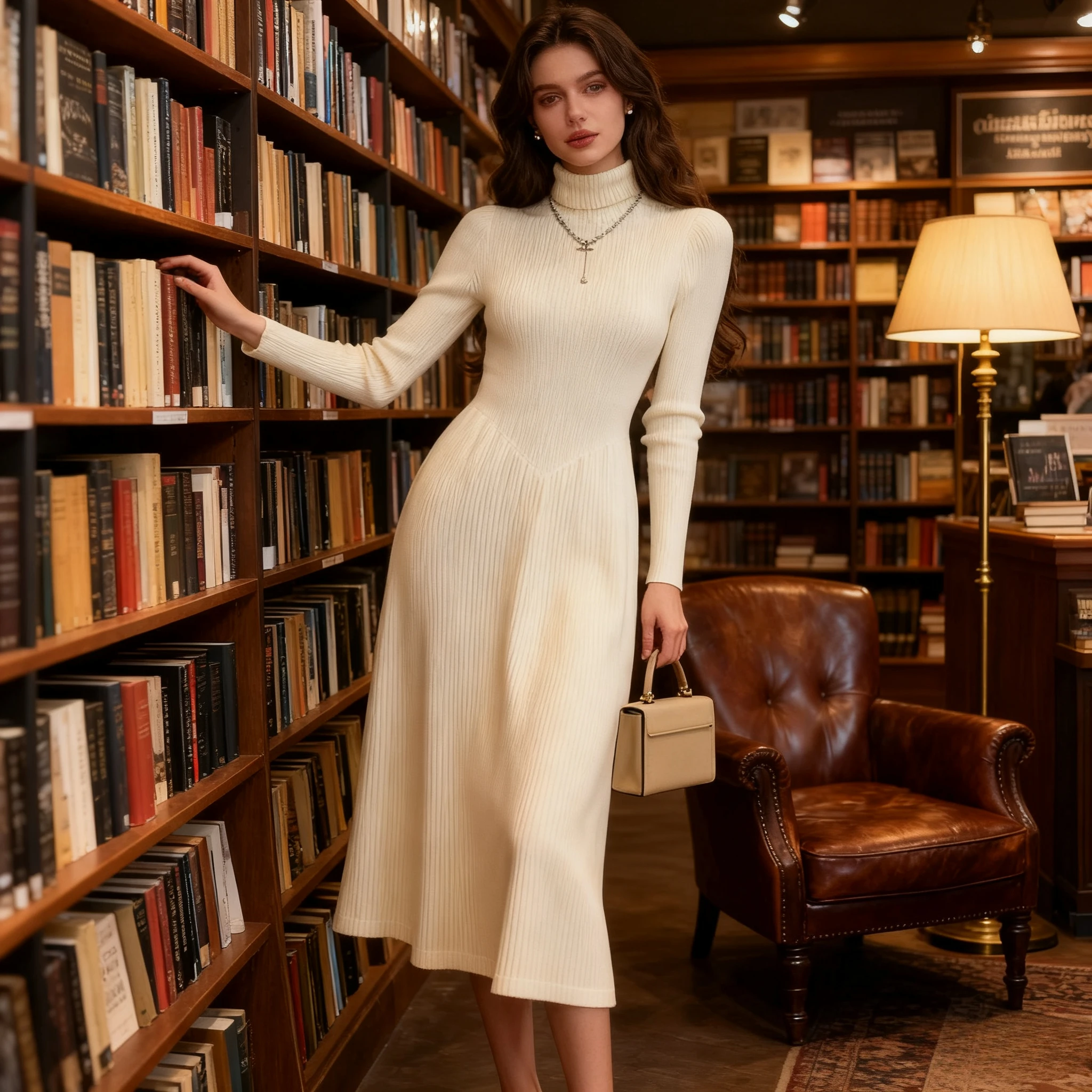 

Long Dress Women Knit Dresses Vestidos Y2k Streetwear Mock Neck Full Sleeve Elegant Party Night Work High Waist Autumn Winter