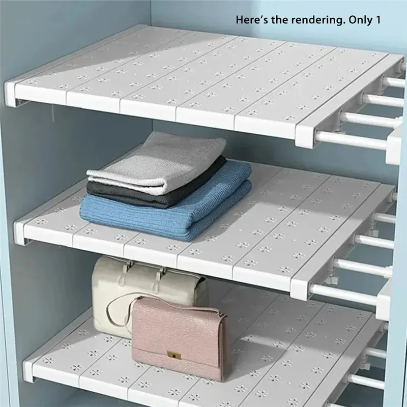 A68G-Einstellbare Lagerung Rack Teleskop Kleiderschrank Regal Lagerung Rack DIY Partition Schrank Werkzeuge