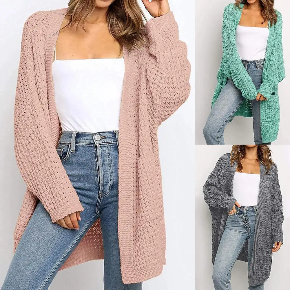 Autumn and Winter Jacket Women 2024 New Fashion Solid Color Loose Casual Wind Female Cardigan Shawl Long Sleeve Top Commute