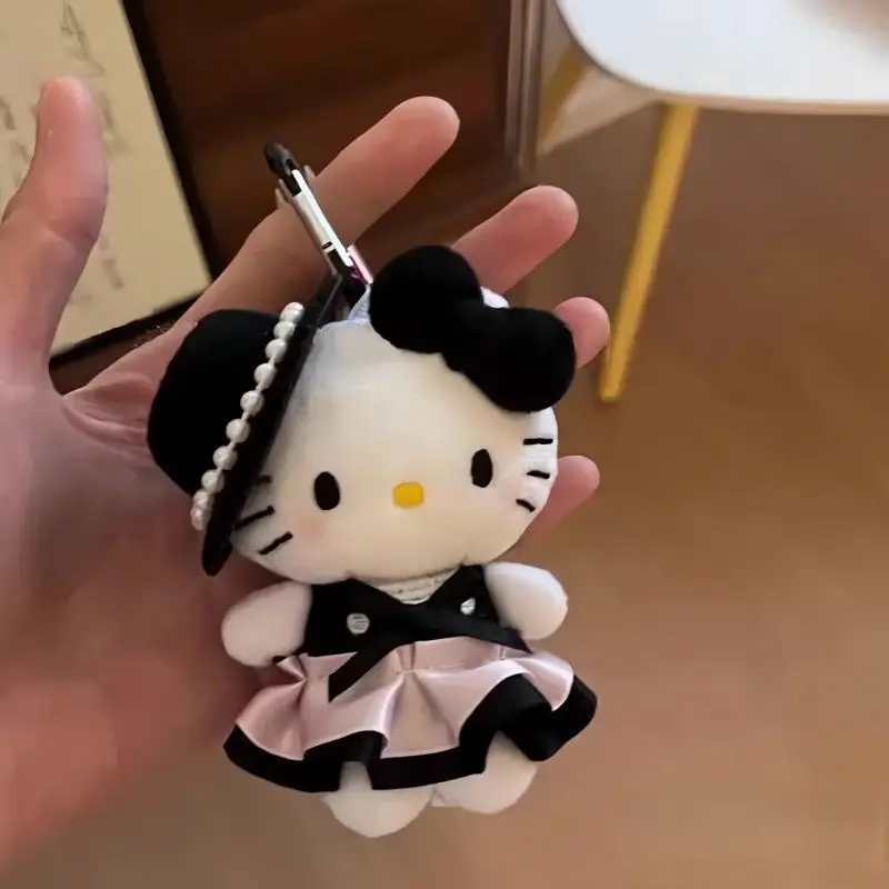 セレブリティサテンドレスドールバッグペンダント新しいぬいぐるみキーホルダー僧侶がメタルリングバックルをプレゼントしてガールフレンドに誕生日プレゼントとして贈ります 1