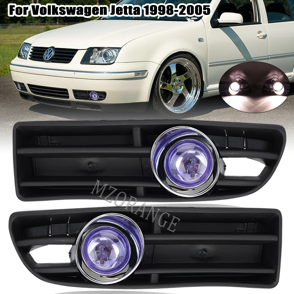 Car Fog Light Assembly for VW Bora Jetta MK4 1999-2007 Front Bumper foglights cover halogen Headlight Accessories Exterior Parts