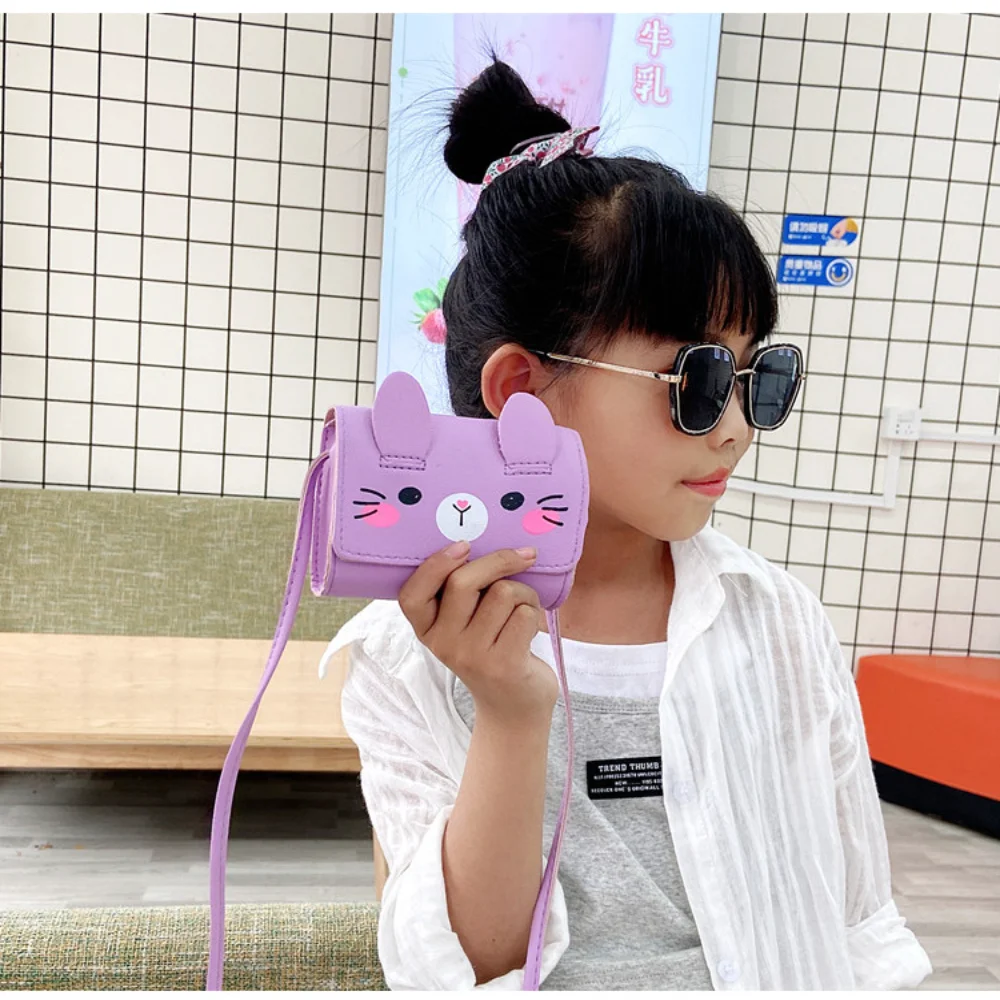 Cute Rabbit Small Shoulder Bag For Kids Mini Crossbody Bags Cartoon Girls Boys Coin Purse Handbags Children'S Accessories