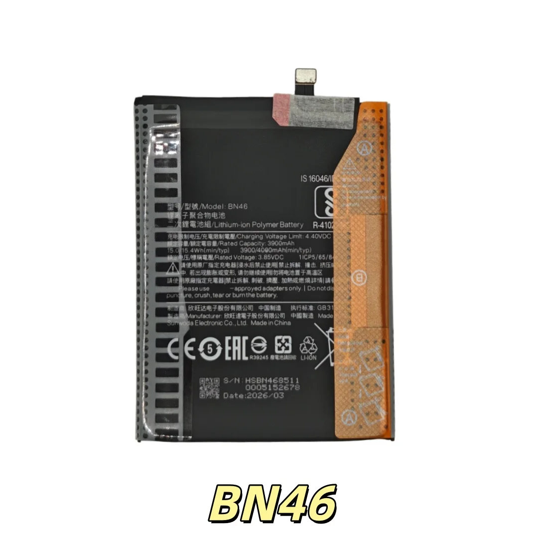 Replacement 4000mAh BN46 Battery For Xiaomi Redmi 7 Note8 Note 8 8T Phone Battery Bateria Batterie+Free Tools view 2