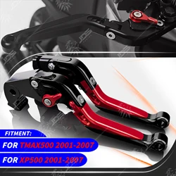 JDSTUNING For Yamaha TMAX500/XP500 2001-2007 Clutch Lever Brake Lever Set Adjustable Folding Handle Levers Accessories Parts