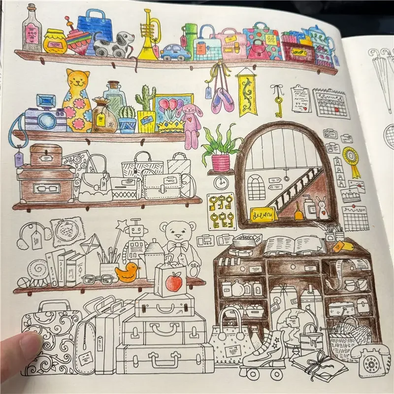 new House of Wonders Coloring Book Rooms of Wonder Secret Garden Adult Graffiti Coloring Picture Book Drawing