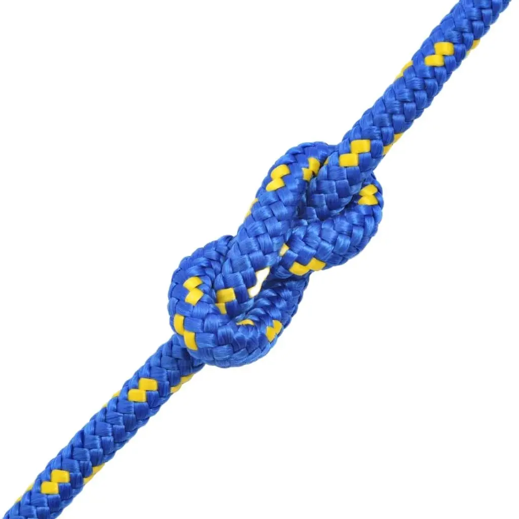 8mm x 100m Blue Poly Sea Rope: Floating, Durable & Weather-Resistant for Marine Adventures