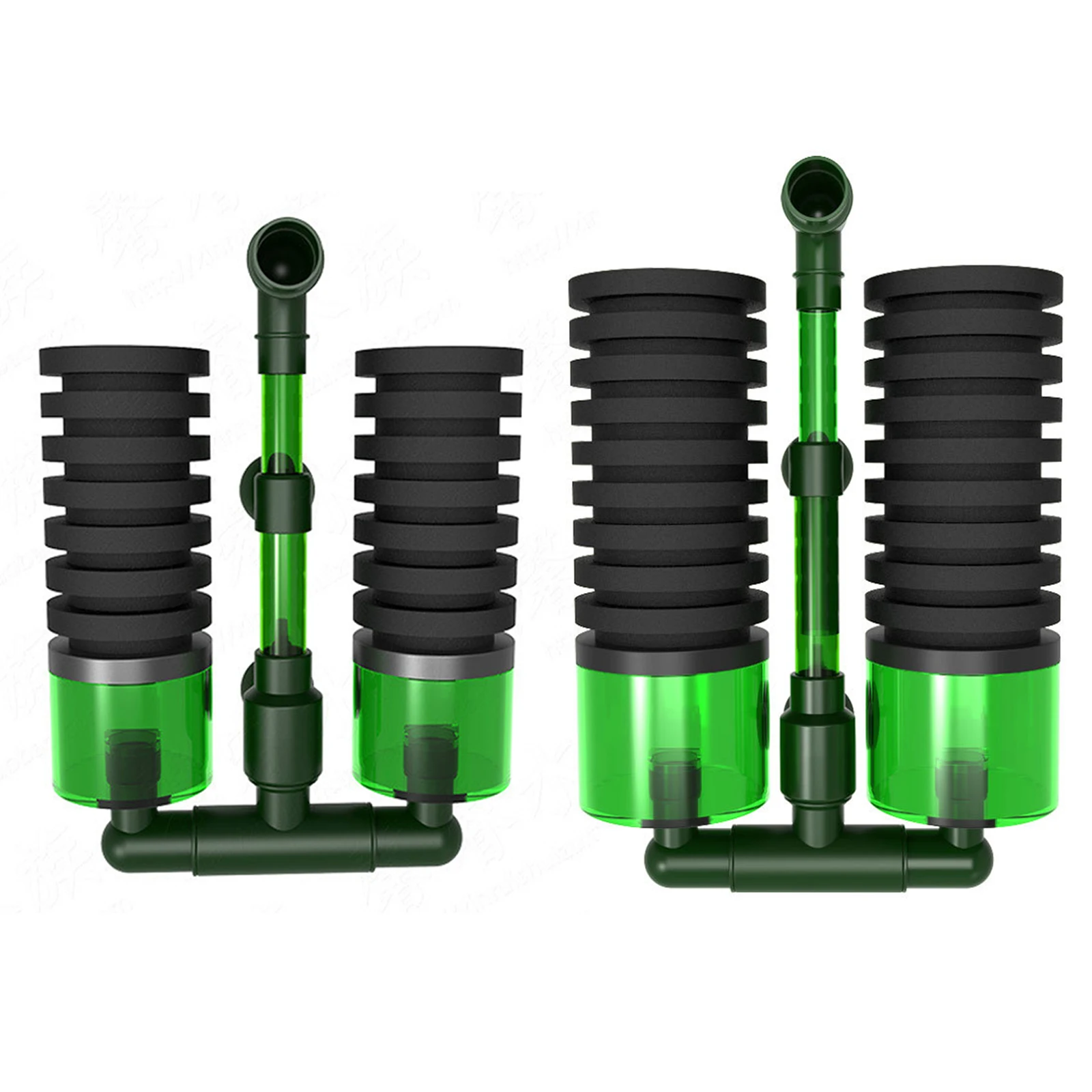 جهاز ترشيح خزانات الأسماك مضخة هواء لخزان الأسماك برأس مزدوج بدون ضوضاء لخزانات الأسماك ومرشحات تربية ملحقات تنظيف المياه