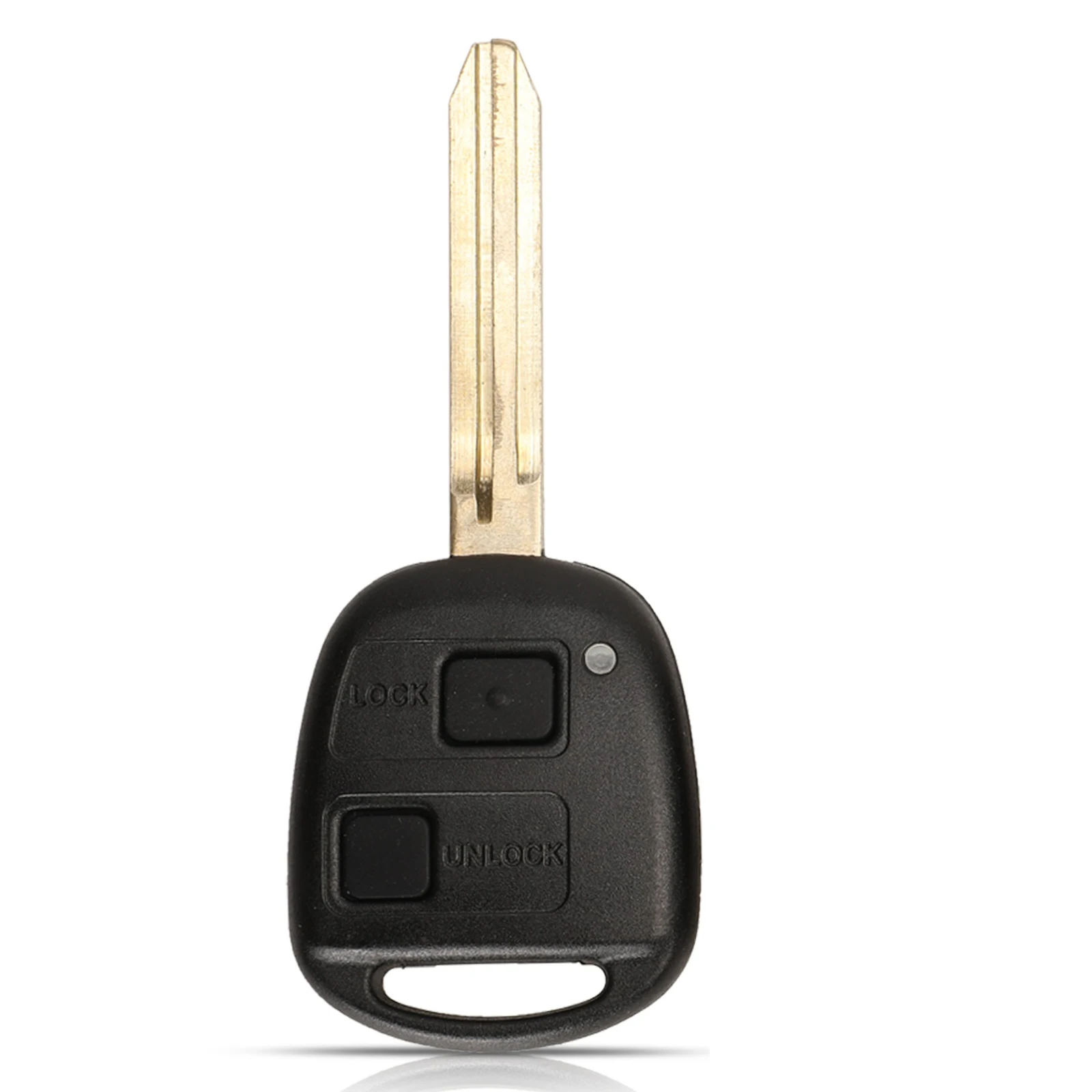 jingyuqin 2/3 Buttons Remote Car Key Shell Case FOB For Toyota Camry Land Cruser 120 Prado With TOY43 Blade Replacement