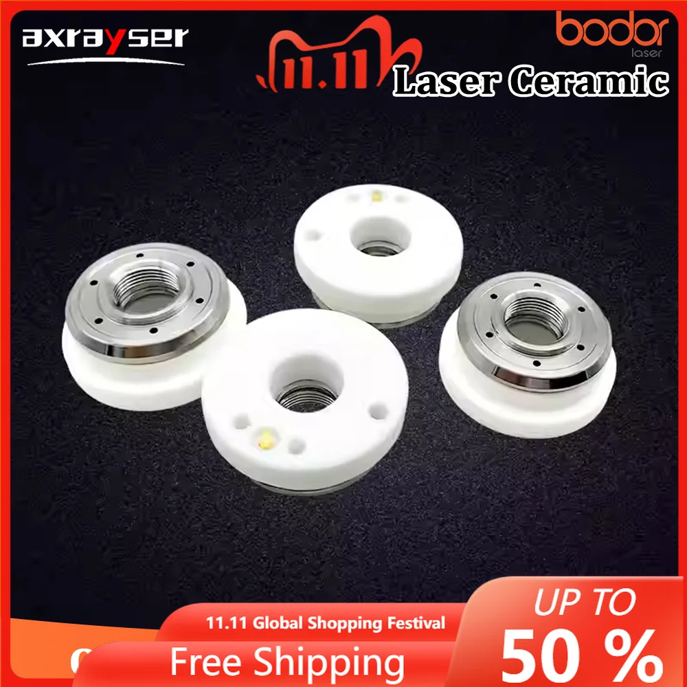 Original Bodor Laser Ceramic Ring D28/32mm M11/14 Nozzles Holder Fiber Cutting Head Parts