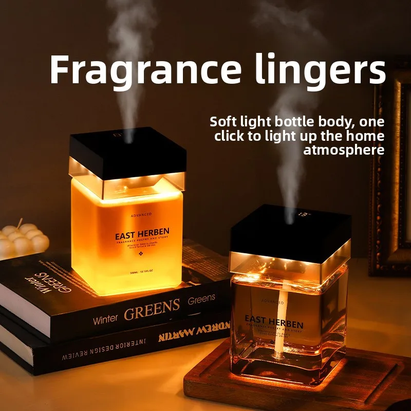 500ml 2027New Model Night Light Aromatherapy Diffuser Timer Bedroom Fragrance Reedless Home Scented Oil Decor