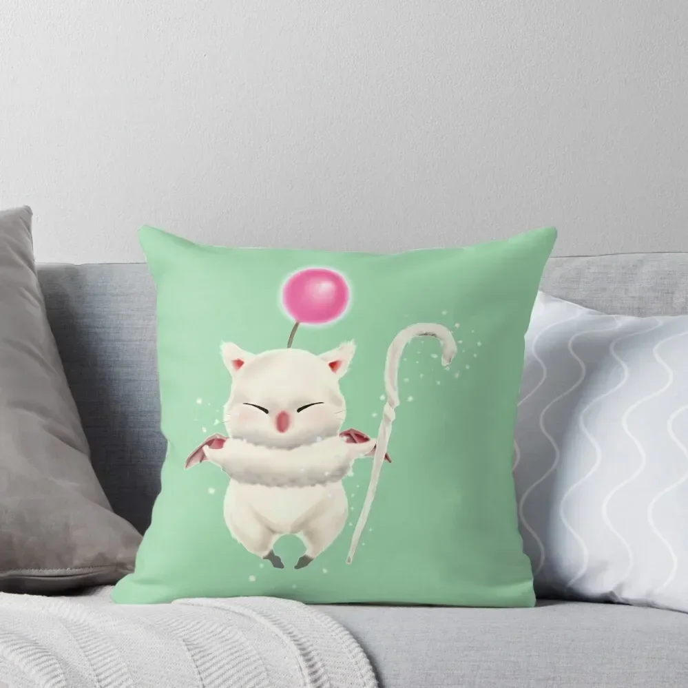 

White Mage Moogle Throw Pillow Luxury Room Decorative Cushions Luxury Pillow Cover Decorative pillow case