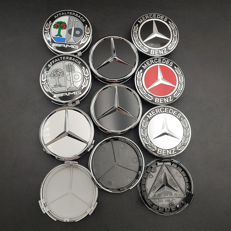 

Колпачки для ступицы колеса Mercedes Benz AMG W176 W177 W204 W205 W212 W213 W206 X253 W117 W167 A E C Class, 4 шт., 75 мм