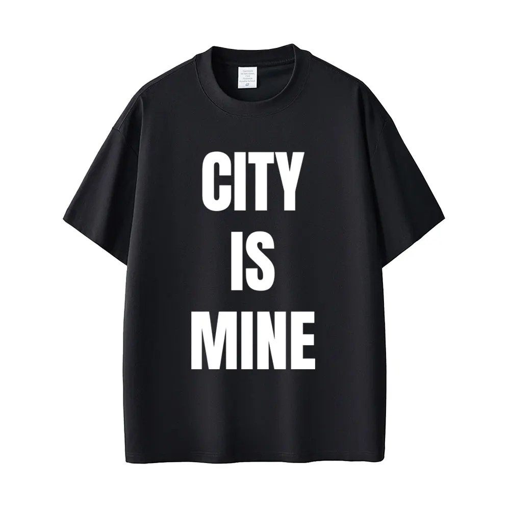 Rapper Drake City Is Mine Gleicher Stil Druck T-shirt Männer Frauen Mode Casual T Shirts Kurzarm männer Hip Hop vintage T Shirt – Detail 3