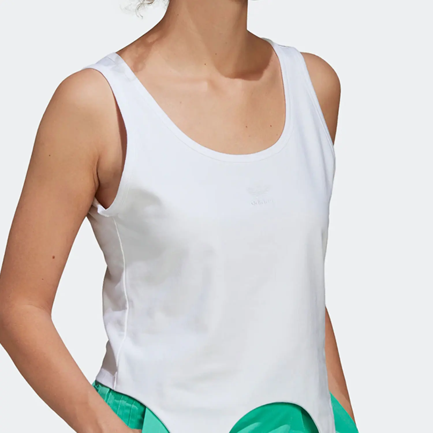 

Женский спортивный повседневный жилет без рукавов Adidas Originals Three Leaves HF2005