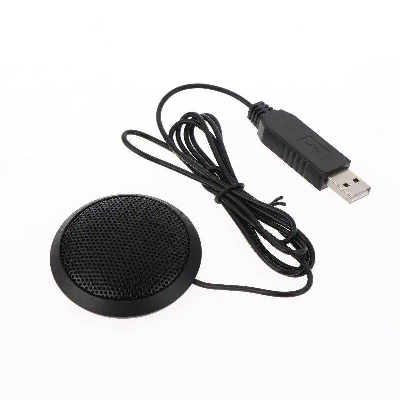 USB/3.5mm Conference Microphone Plug&Play 360° Omnidirectional Desktop Computer Mic For Computer Desktop Laptop