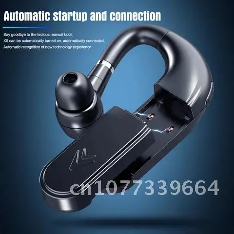 

Single Business Earphone Replaceable Battery Bluetooth Handsfree Wireless Headphone LED Power Display Mic For Driving Headset