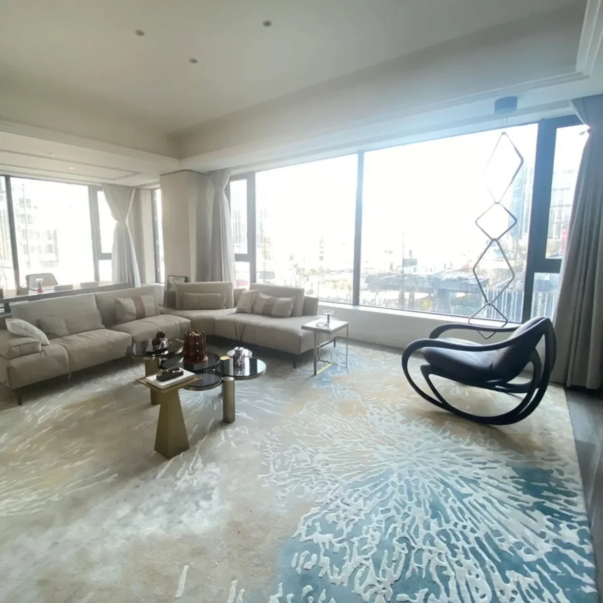 Bois massif, simple, accoudoir, canapé, style médiéval, salon, balcon, loisirs