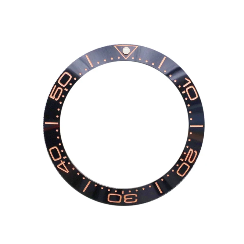 40MM Black Digital Ceramic Bezel Insert Fit For Omega Seamaster 300m Diver Bezel Ring Replacement