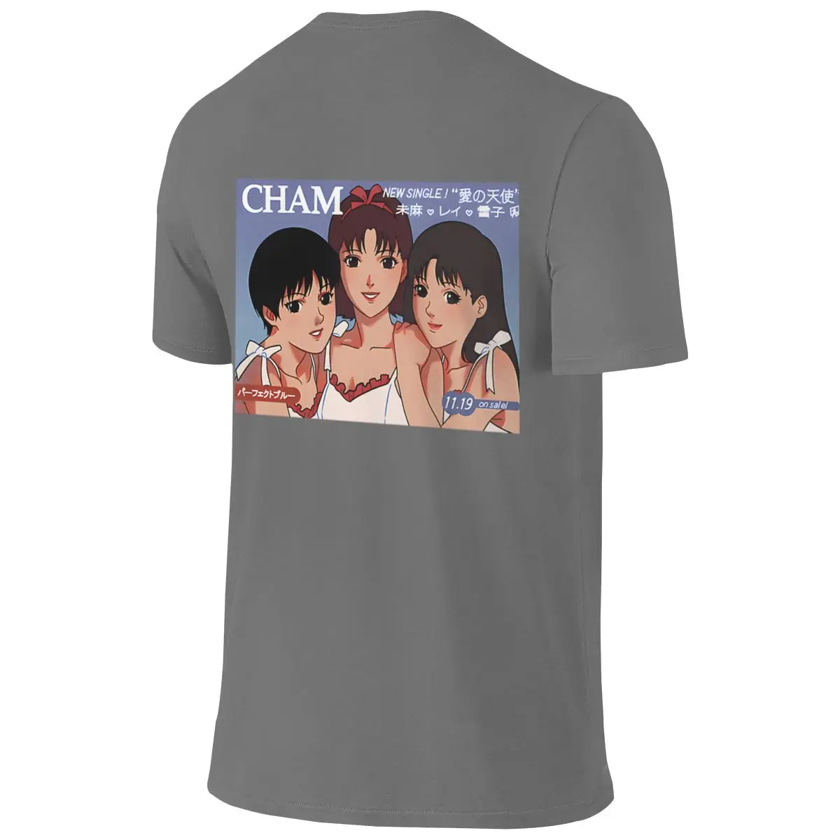 Movie Fantasy Anime Manga Japan Films Vintage Japanese Style Reversible T-shirt Commuting Casual Solid Color Men's T-shirts