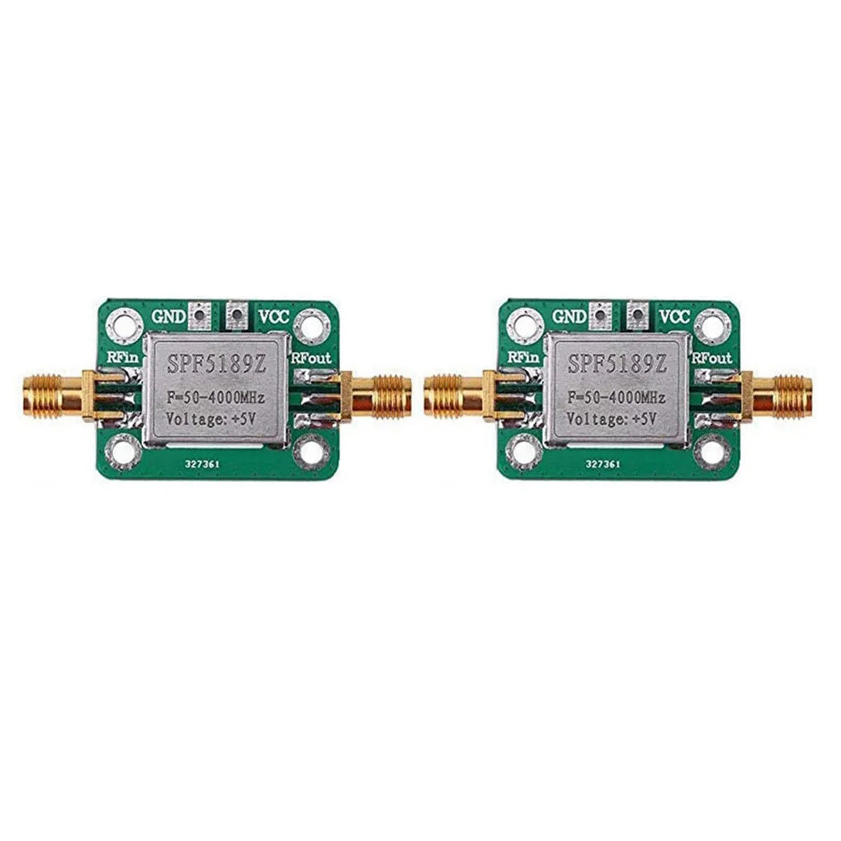 2X RF Amplifier, Low Noise LNA 50 to 4000MHz SPF5189Z RF Amplifier for Amplifying FM HF VHF UHF Radio Signal