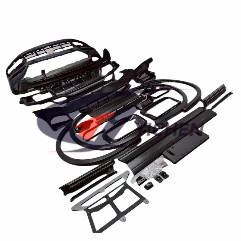 

Turbos-Style Carbon Fiber Body Kit For Porsche Cayenne 9Y0 Upgrade PP Molded Front Lip Rear Diffuser Side Skirt