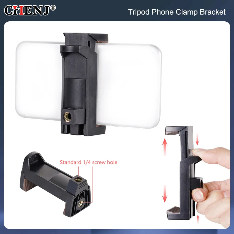 

Mobile Phone Clip Phone Accessories Adapter Universal For Tripod Phone Clamp Bracket Holder Stand Support Retractable Mount