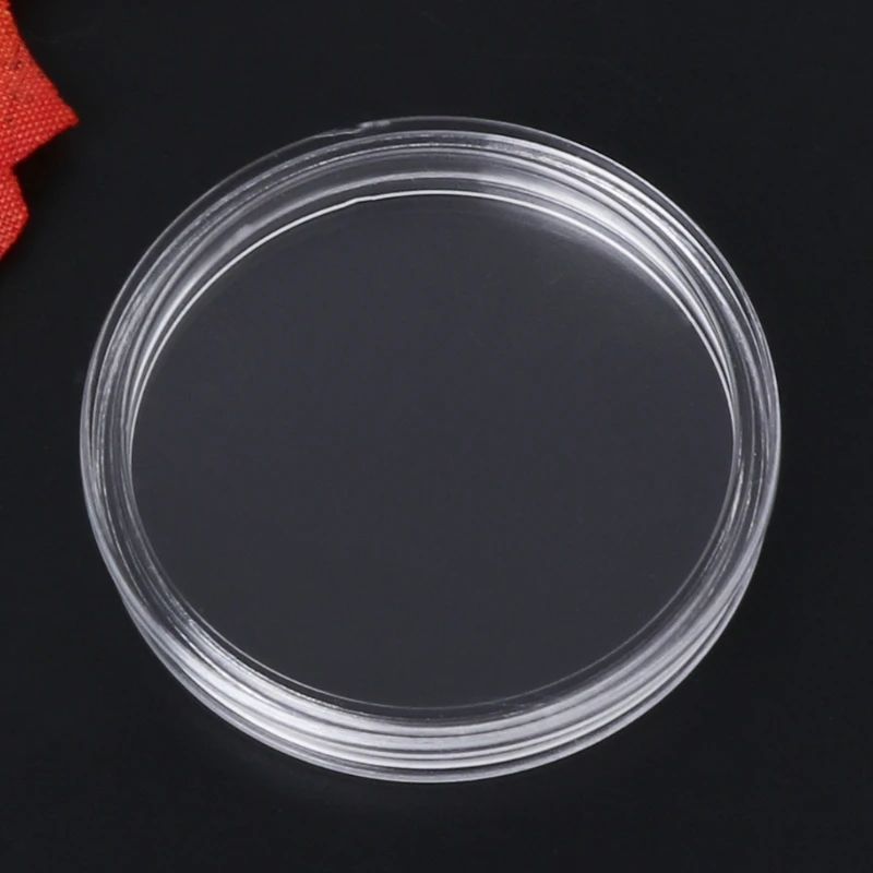 1 PC 38.6mm Round Acrylic Coin Clear Storage Holder For Silver Coin 1 oz